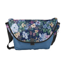 Floral Rickshaw Messenger Bag