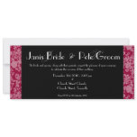 Floral Rococo Wedding - monogrammed, 4"x9.25"
