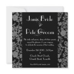 Floral Rococo Wedding - monogrammed, 5.25"x5.25"