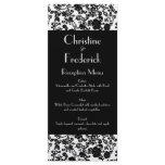 Floral Rococo Wedding, wedding menu and program