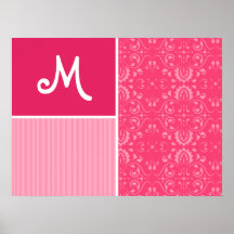 Floral rose lumineux posters