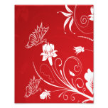 Floral rouge et blanc moderne photographies