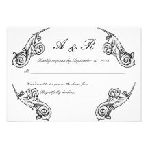 Floral RSVP Wedding Response Cards