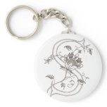 Floral S Keychain