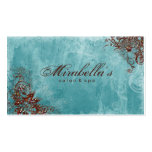 Floral Salon Spa Business Card Grunge Sparkle BB