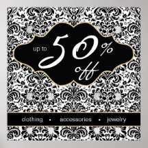 Floral Salon Spa Retail Poster Trendy Elegant BG