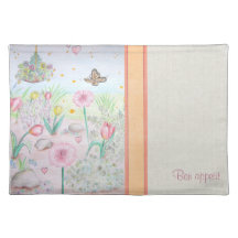 Floral Spring Garden Placemats