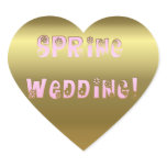 Floral Spring Wedding Sticker