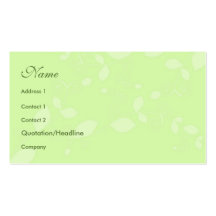Floral Style Business Card Template