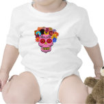 Floral Sugar Skull Tee Shirt