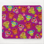Floral Sugar Skulls Mousepads