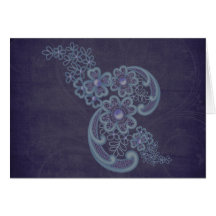 Floral Swirls Greeting Card