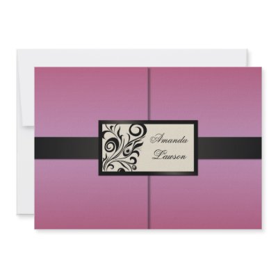 Floral Swirls Invitation by TreasureTheMoments