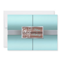 Floral Swirls Wedding Invitation