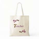 Floral Teacher Design Canvas Bag