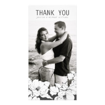 Floral Thank You Photo Card