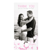 Floral Thank You Photo Greeting Card