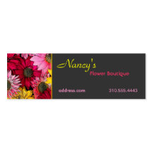 Floral v business cards