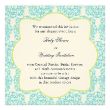 Floral Vine Medallion Invitation