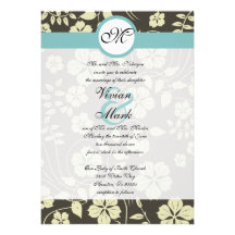 Floral Vine Wedding Invitation