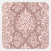 Floral vintage sur le beige attrayant adhésifs