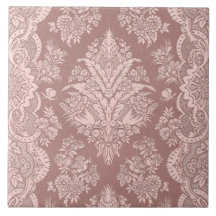 Floral vintage sur le beige attrayant carreau