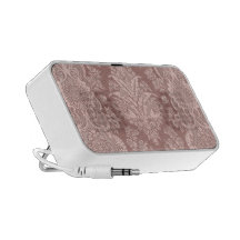 Floral vintage sur le beige attrayant haut-parleurs iPod