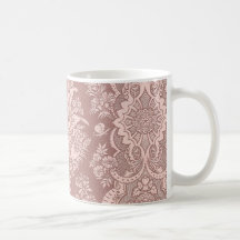 Floral vintage sur le beige attrayant tasses