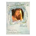 Floral Watercolor Photo Card Custom Invitation