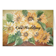 floral wedding card