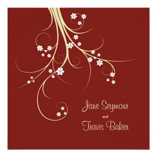 Floral Wedding Invitation - Elegant & Simple