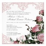 Floral Wedding Invitation - Trellis Rose Vintage