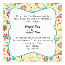 Floral Wedding Invite