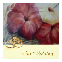 FLORAL WEDDING PERSONALIZED INVITES