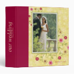 Floral Wedding Photo Album Vinyl Binder