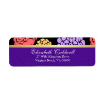 Floral  Whimsy Return Address Labels
