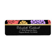 Floral  Whimsy Return Address Labels