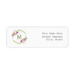 Floral Wreath Address Label