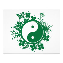 Floral Yin Yang invitations
