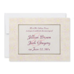 Floraline Mauve WEDDING Invitation