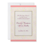 Floraline Mauve WEDDING Invitation