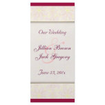 Floraline Mauve WEDDING Program rack card rack cards