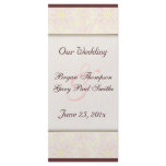 Floraline Mauve WEDDING Program rack card rack cards