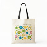 Florals - hippie design tote bag