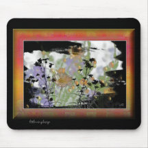 Floraux vintages Shadowbox Tapis De Souris