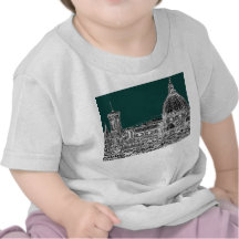 Florence architecture drawing t shirts