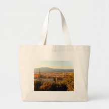 Florence before sunset tote bags