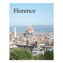 Florence Duomo from Michelangelo Square (new-St.K) Letterhead Template