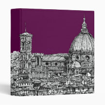 Florence duomo purple 3 ring binders