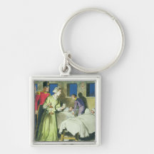 Florence Nightingale (1820-1910) from 'Peeps into Key Chains